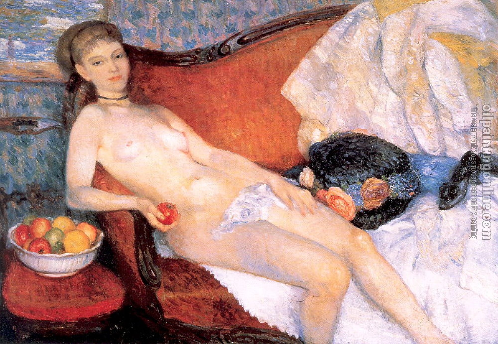 William James Glackens - Nude with Apple